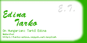 edina tarko business card
